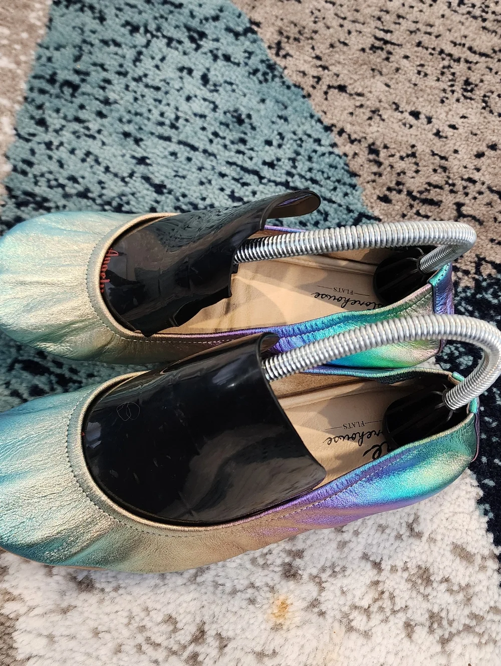 The Storehouse Flats Northern Lights Rainbow Foldable Ballet Size 8 Classic